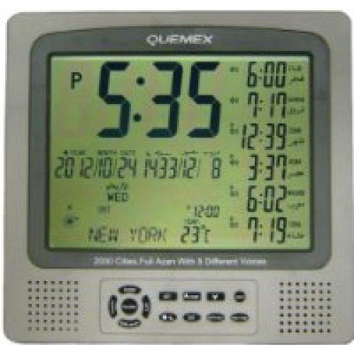 Quemex Azan Clock QAC1502with 2000 Cities Full Automatic with 8